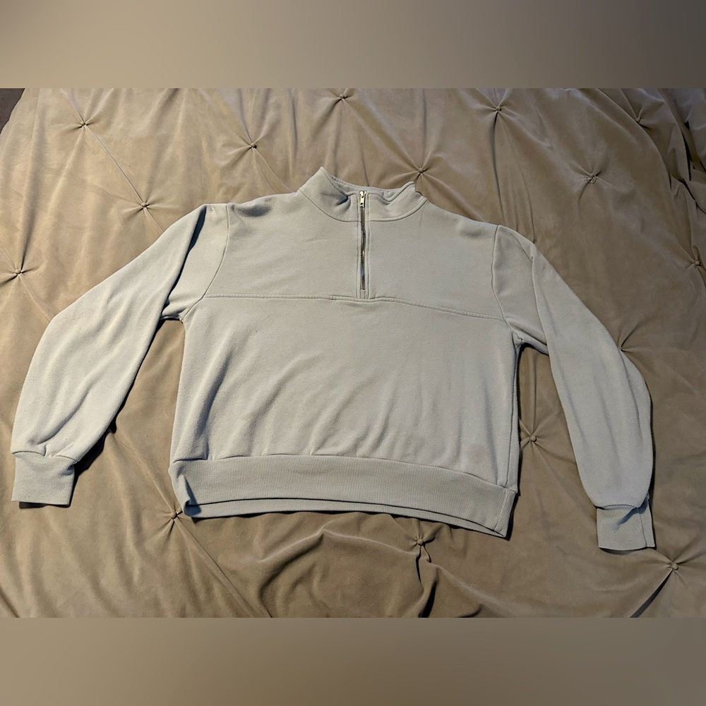Brandy Melville pastel blue quaterzip